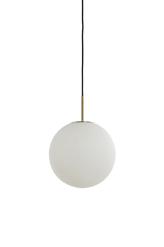 Ceiling lamp Medina - White Glass - Ø25cm