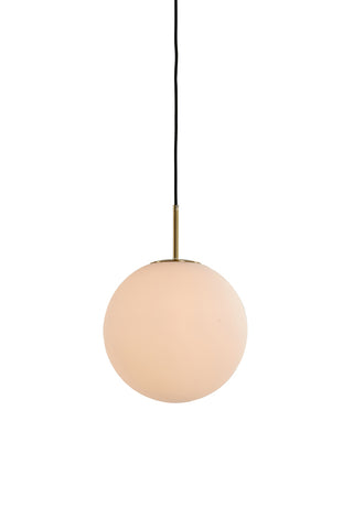 Ceiling lamp Medina - White Glass - Ø25cm