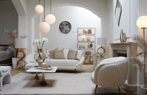 Ceiling lamp Medina - White Glass - Ø25cm