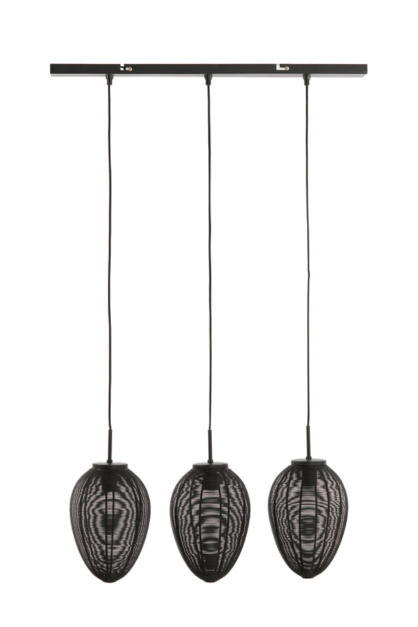 Ceiling lamp Yaelle - Black - 80x20x33cm - 3L
