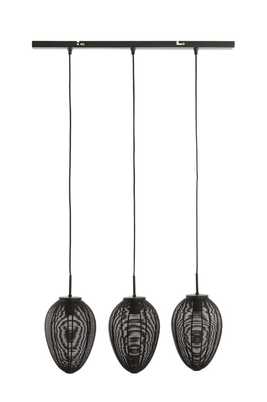 Ceiling lamp Yaelle - Black - 80x20x33cm - 3L