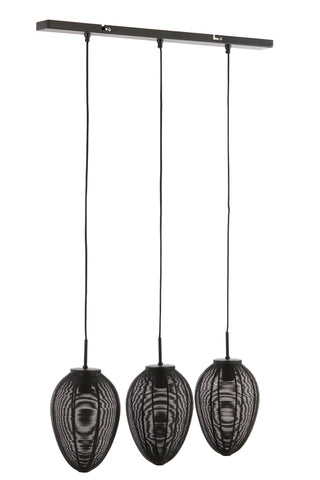 Ceiling lamp Yaelle - Black - 80x20x33cm - 3L