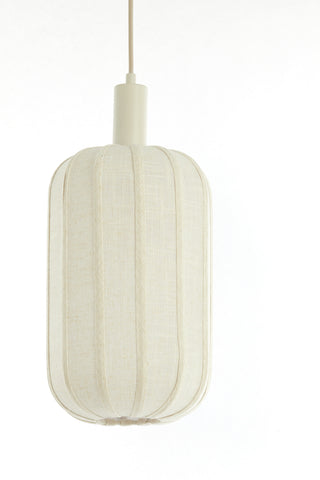 Hanglamp Tufia 3-Lichts 80x21x34 cm Crème Linnen Light & Living