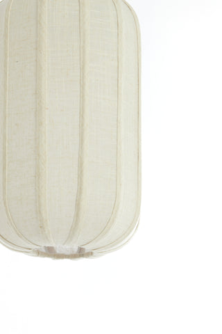 Hanglamp Tufia 3-Lichts 80x21x34 cm Crème Linnen Light & Living