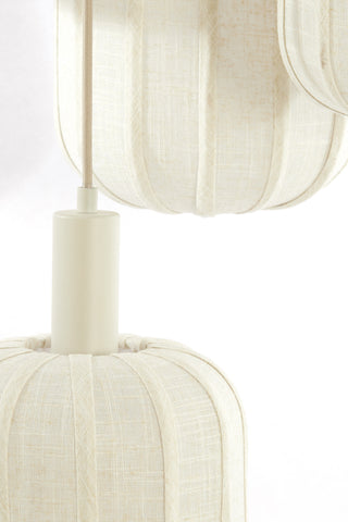 Hanglamp 7L Ø53x34 cm TUFIA linnen crème Light & Living