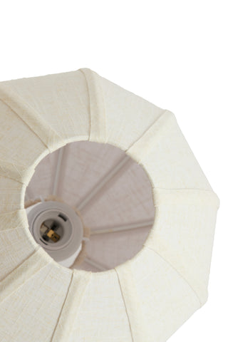Hanglamp Huxi 10-Lichts 138x49x180 cm Crème Linnen Light & Living
