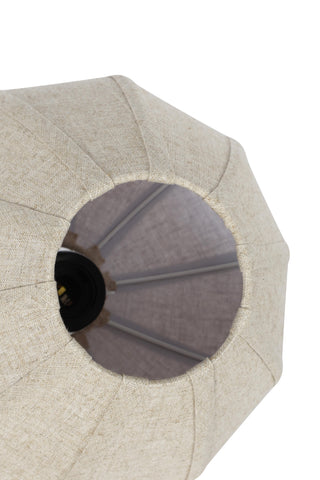 Hanglamp Huxi 10-Lichts 138x49x180 cm Bruin Linnen Light & Living