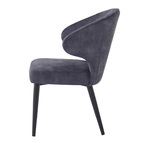 Donna Anthracite Velvet (set of 2)