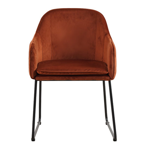 Benthe Rust Copper Velvet (set of 2)