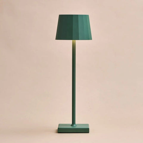 Wouter salie groen oplaadbare tafellamp-draadloos opladen, dimable, 120 uur batterijduur
