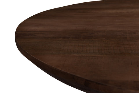 130cm Jesper Round Brown