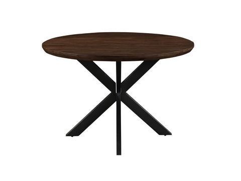 Eettafel Jesper Round Bruin 120 cm Livingfurn