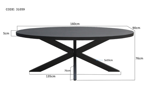 Kala Oval Spider 160cm
