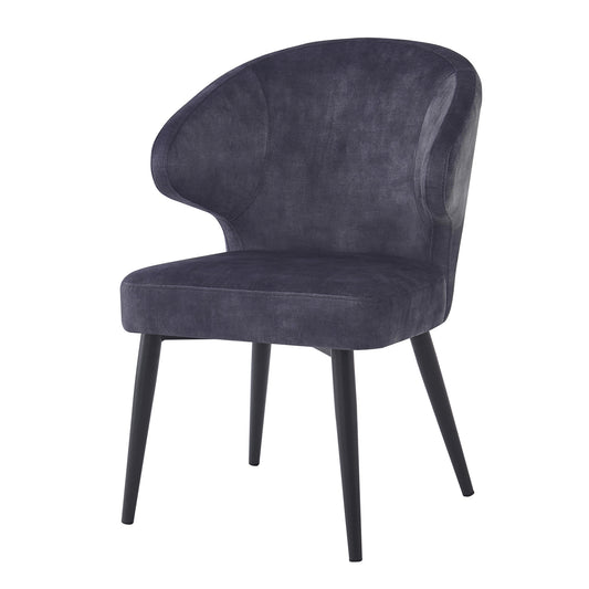 Donna Anthracite Velvet (set of 2)