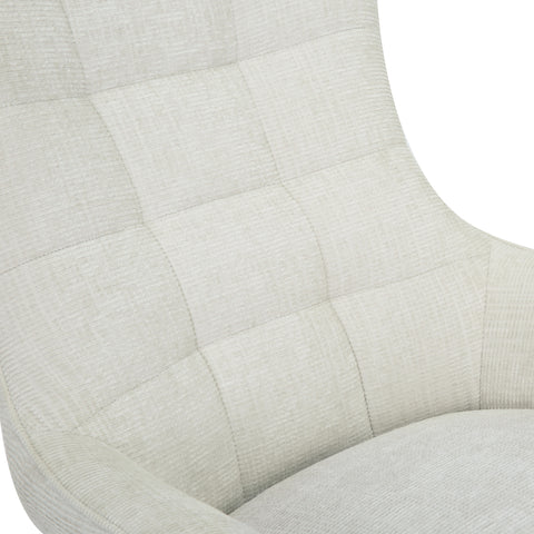 Fauteuil Naomi Pearl Draaibaar Wit Livingfurn