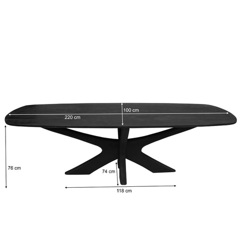 Brix Montreaux Black 220cm