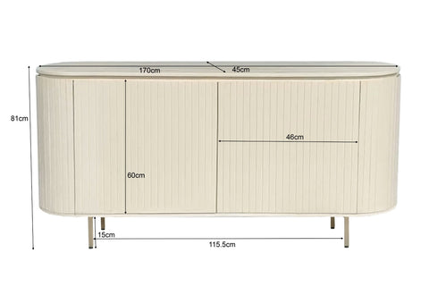 Dressoir Patou 170 cm Beige Livingfurn