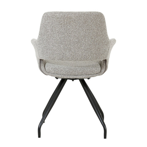 Eetkamerstoel Capp Taupe Draaibaar (Set van 2) Livingfurn