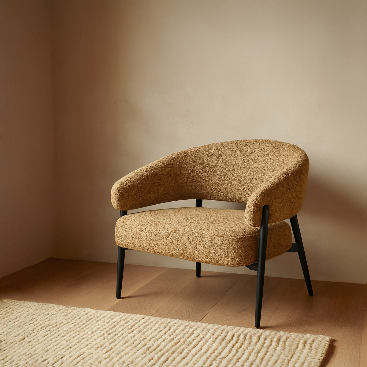 Fauteuil Dilan Venga Cognac - Livingfurn