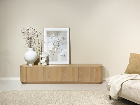 Dressoir Novero Naturel Eiken 220 cm Livingfurn