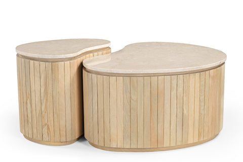 Brix Sorai Natuurlijke Bottecino Set van 2