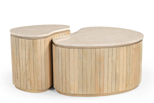 Brix Sorai Natuurlijke Bottecino Set van 2