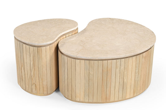 Brix Sorai Natuurlijke Bottecino Set van 2