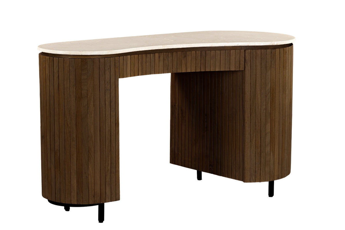 Bureau Dexter Bottecino Organisch Mangohout Marmer Brix