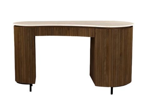 Bureau Dexter Bottecino Organisch Mangohout Marmer Brix