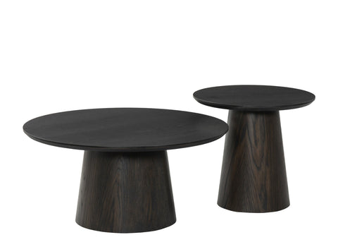 Salontafel Novero Espresso Rond 80 cm Livingfurn