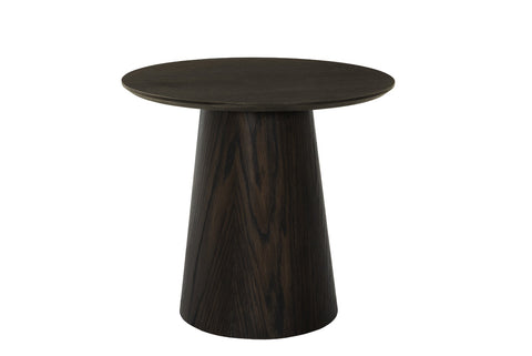 Bijzettafel Novero Espresso Rond 50 cm Livingfurn