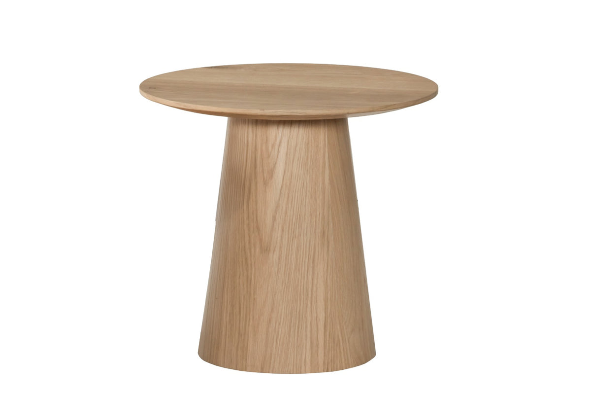 Bijzettafel Novero Rond Naturel Eiken 50 cm Livingfurn