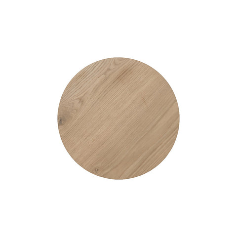 Bijzettafel Novero Rond Naturel Eiken 50 cm Livingfurn