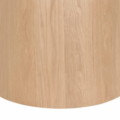 Bijzettafel Novero Rond Naturel Eiken 50 cm Livingfurn