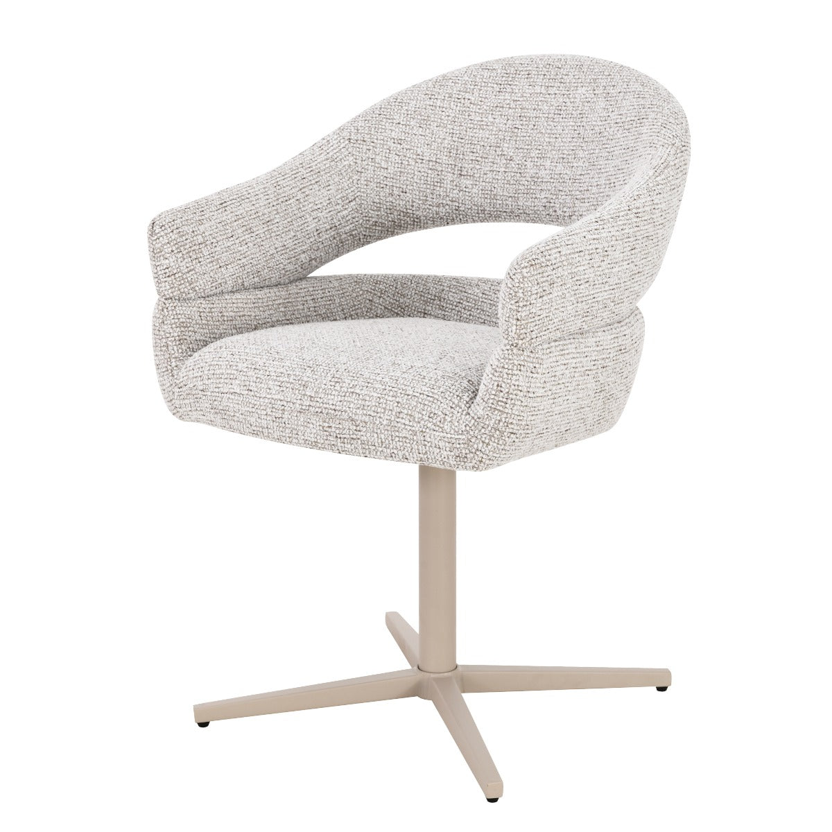 Eetkamerstoel Jade Beige Draaibaar Livingfurn set van 2