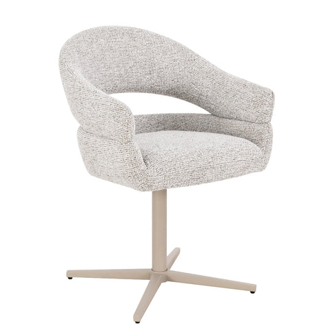 Eetkamerstoel Jade Beige Draaibaar Livingfurn set van 2