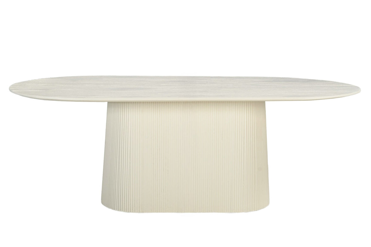 Eettafel Patrice Ovaal Crème Wit 200 cm Livingfurn