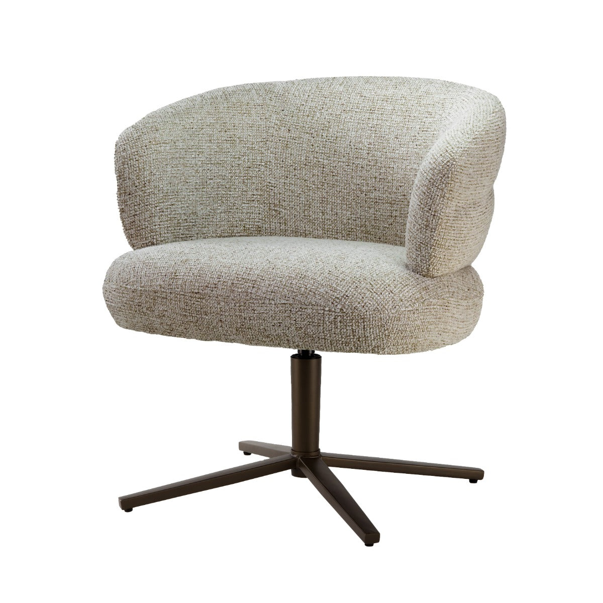 Eetkamerstoel Blake Beige Draaibaar Livingfurn