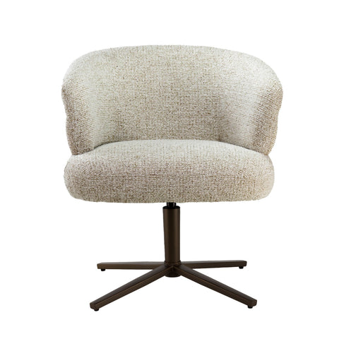 Eetkamerstoel Blake Beige Draaibaar Livingfurn