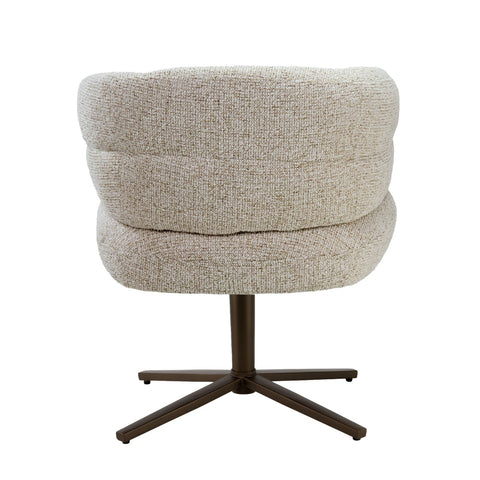 Eetkamerstoel Blake Beige Draaibaar Livingfurn