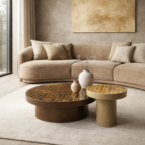 Salontafel Tylo Brown Rond 80 cm Brix