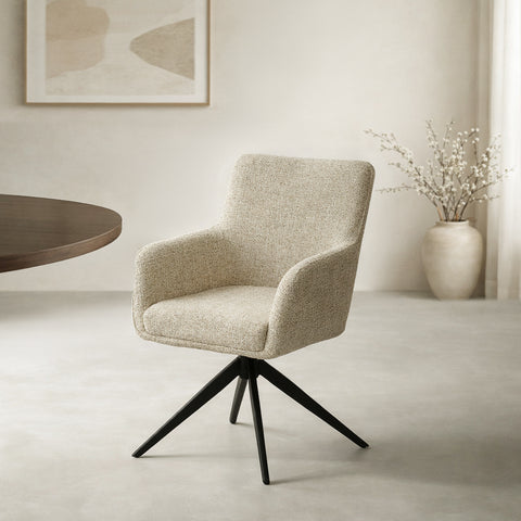 Eetkamerstoel Tara Zand Livingfurn (set van 2)