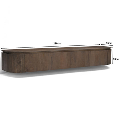 Tv-Dressoir Elvano Malta Zwevend 220 Cm