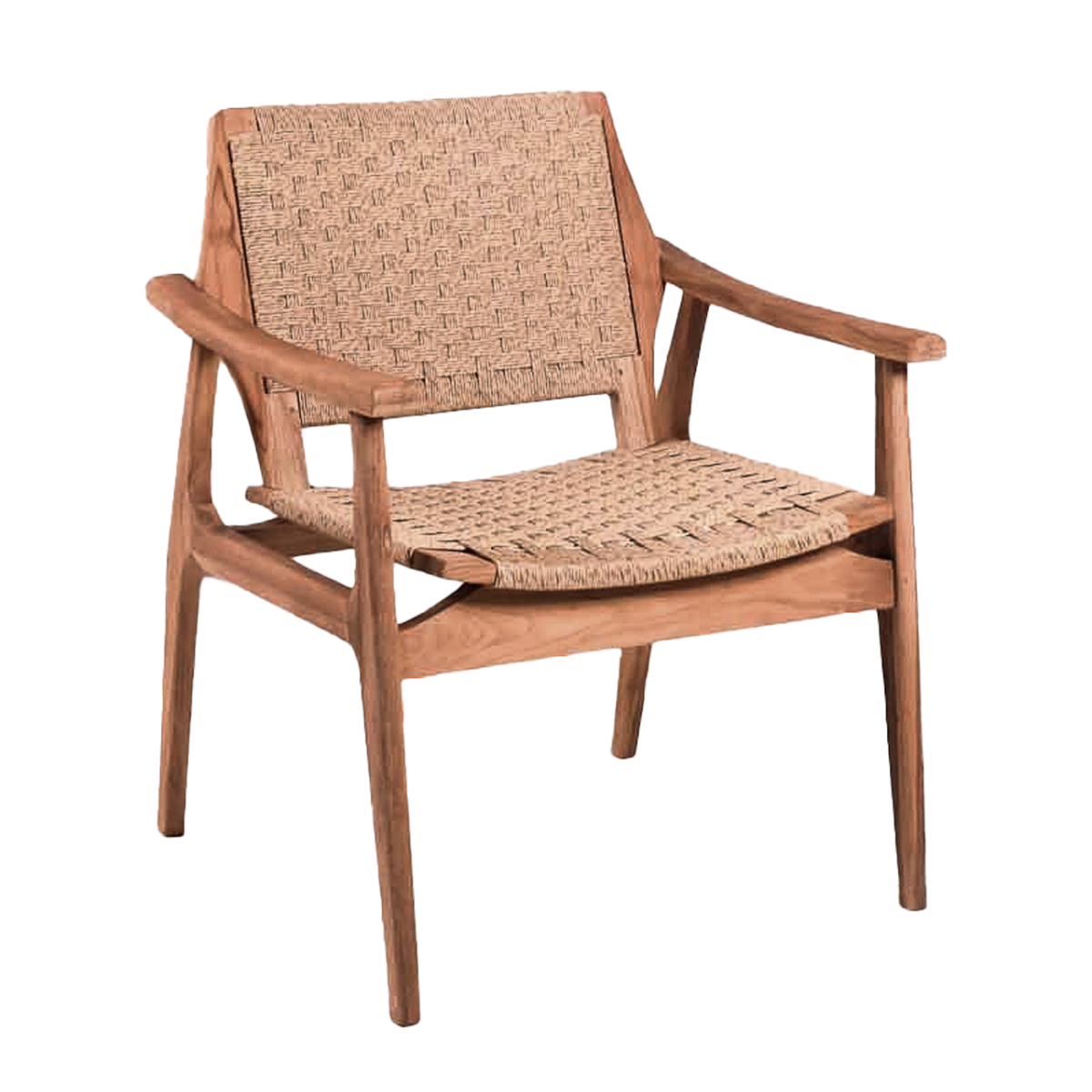 Tuinstoel Stacking Silla Rotan Teakhout Bruin