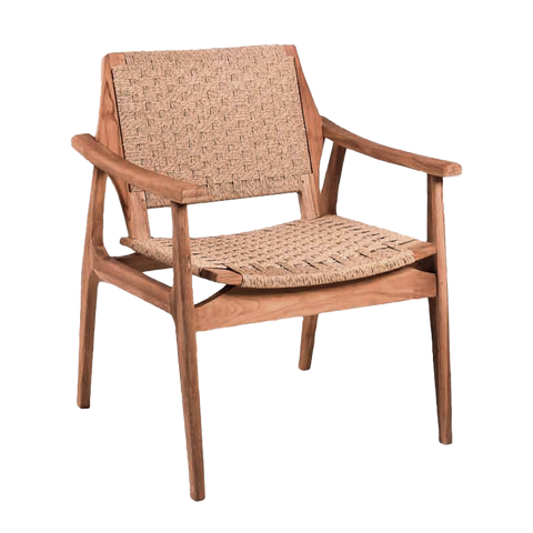 Tuinstoel Stacking Silla Rotan Teakhout Bruin