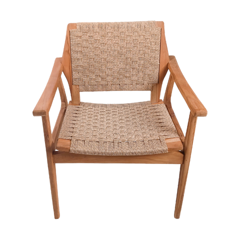 Tuinstoel Stacking Silla Rotan Teakhout Bruin
