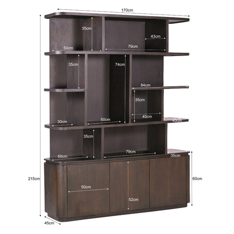 Vakkenkast Rivano Basalt 145 x 215 cm Livingfurn