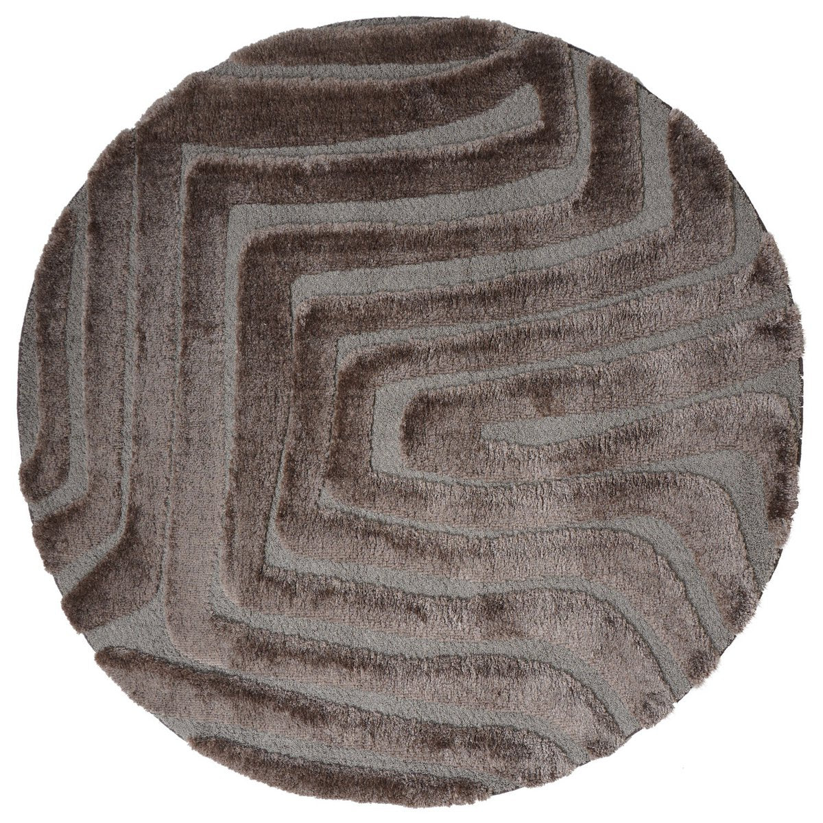 Vloerkleed Lima Bruin Rond ø160 cm