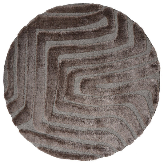 Vloerkleed Lima Bruin Rond ø160 cm