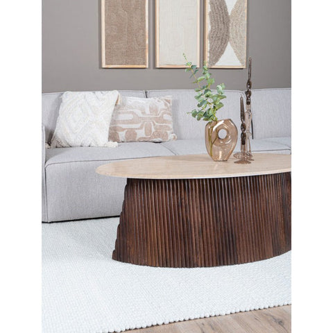 Vloerkleed Stone White 160 x 230 cm